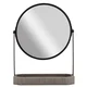 Ogledalo stono dvostrano Wire 1x/3xuvelič. 18.5x10x25.5cm sivo Estia