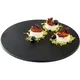 APS servirni pladenj iz melamina Slate 30 cm, okrogel, imitacija skrilavca