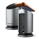 AXAGON HMC-WL9 9-v-1 USB večvratni hub, 10 Gbps, 3x USB-A, 1x USB-C, DP 8K/60 Hz, HDMI 4K/60 Hz, PD 100 W, LAN, 100 cm USB-C kabel, 15 W brezžično polnjenje
