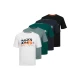 JACK & JONES Majica JJLuke  mornarska / zelena / smaragd / črna / bela
