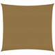shumee vidaXL Senčno jadro 160 g/m2 taupe 2x2,5 m HDPE