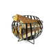 Metalna košara za drva KULA 34,5x46 crna