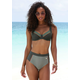 LASCANA Bikini hlačke Yuna kaki / oliva / oranžna
