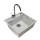 Sudopera sa slavinom Selena, Chrome Swan, Ugradni dozer, Granit, Hrom