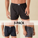 3-Pack Moške široke boksarice MarcLuis - temne