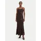 Vero Moda Cocktail obleka VmQuinn 10348532 Rjava Regular Fit