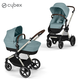 cybex® otroški voziček 2v1 eos™ lux sky blue (taupe frame)