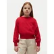 Tommy Hilfiger Pulover Pointelle KG0KG09504 Rdeča Relaxed Fit