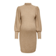Only Maternity Pletena obleka KATIA, rjava