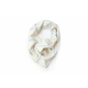 BeWooden ženske bombažni šal Lines Scarf bela 140x90x90