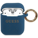 Guess GUACCSILGLBL AirPods cover blue Silicone Glitter (GUE001054)