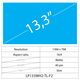 13.3 LCD Slim mat 40 pin WXGA HD