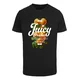 Mister Tee Majica Delicious Peaches temno zelena / temno oranžna / črna / bela