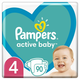 Pampers pelene Active Baby 4 Maxi, 90 kom