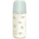 Suavinex Poetry SX Pro Physiological Glass M steklenička za dojenčke 3 m+ Medium Flow - Blue 240 ml