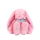 Doudou Plišasti zajček XXL z rutko roza 50 cm