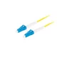 Lanberg optični povezovalni kabel SM LC/UPC-LC/UPC simplex 10m LSZH G657A1 premer 3mm, rumena barva