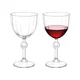 MADAME COCO Lavinia Set čaša za vino, 4kom, 270ml