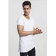 White T-shirt with long side zipper