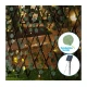 Aigostar - LED solarna girlanda 148xLED/2x1,2m IP65 toplo belo eukaliptus