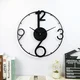 Dizajnerska stenska ura Ring Black 50cm