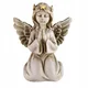 shumee Sveča angel varuh klečeča, svetleča krona za vrt ali grob 18 CM