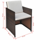 vidaXL Jedilni stol 2 kosa rjave barve 52x56x85 poli ratan