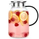 Artemis Steklen vrč za pijačo, vodo, sok, limonado, s pokrovom, 1,5 l