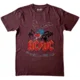 AC/DC Majica Fly On The Wall Tour Maroon L