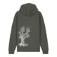 Life-Tree Pulover Zipper Organic Olive Tree kaki