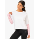 Ryderwear Ženska majica Hybrid Pullover White Pink