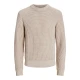 JACK & JONES Muški džemper 12266406, Bež