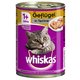 Whiskas 1+ konzerve 24 x 400 g - 1+ s govedinom i jetrom u umaku