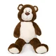 Alltoys Plišasti medved temno rjave barve, 100 cm