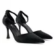 Mona shoes Ženske sandale na štiklu, Crne
