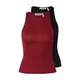 WEEKDAY Top Steffi  bordo / črna