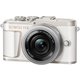 Olympus fotoaparat PEN E-PL10 + 14-42 Pancake Zoom Kit White (V205101WE000), bijeli