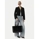 Calvin Klein Ročna torba Foil Logo Glossy LV04F3537G Črna