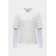 HOLLISTER Majica svetlo siva/temno siva/bela