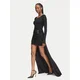 Elisabetta Franchi Večerna obleka AB-R35-67E2-V660 Črna Slim Fit
