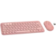 LOGITECH Pebble 2 Bluetooth Keyboard Combo - TONAL ROSE - US INTL