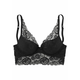 LASCANA Nedrček Push up Bustier, črna