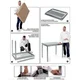 Hendi Gostinski miza ob steni z robom in polico 120x70x85 cm - Hendi 812730