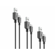 CellularLine Mulltipack USB-A u MicroUSB kabel, 3 komada