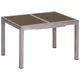 Gardenson Raztegljiva Vrtna Miza Ambia, Steklo, Aluminij, 120-180x90