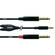 Cordial Avdio kabel Cordial, 3 m, REAN banana 3,5 mm/2 x banana 6,3 mm