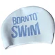Borntoswim seamless swimming cap blue/white