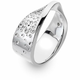 Hot Diamonds Srebrn prstan z diamantom Quest DR219 (Obseg 54 mm)