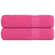 Vidaxl Brisače za roke FROGN 2 kosa roza 50x100 cm 360 g/m2
