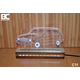 Black Cut 3D Lampa Toplo bela